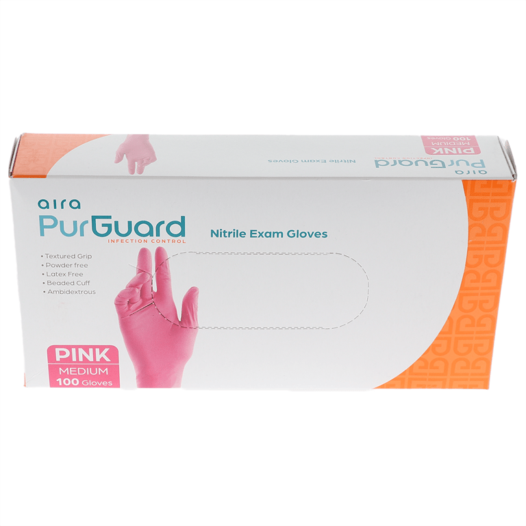 Aira Nitrile Exam Gloves, Powder Free, Medium, Pi
