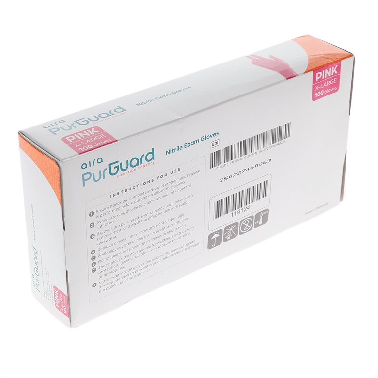 Aira Nitrile Exam Gloves, Powder Free, X-Large, P