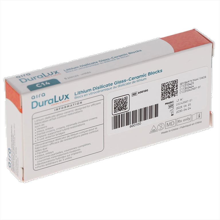 Aira DuraLux Lithium Disilicate Glass Ceramic CAD
