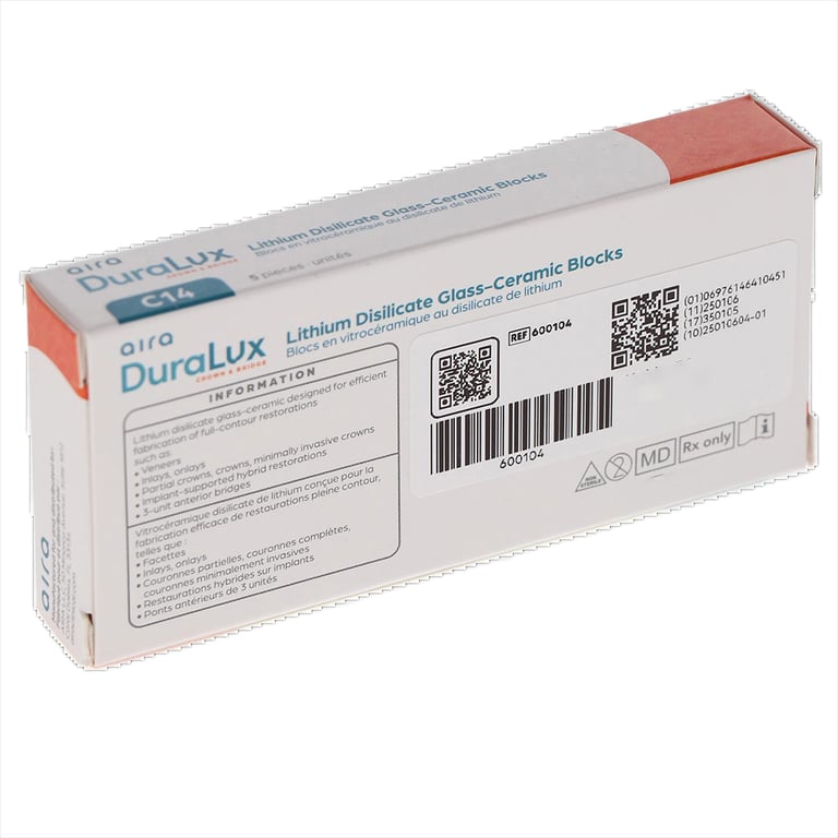 Aira DuraLux Lithium Disilicate Glass Ceramic CAD