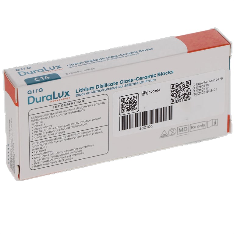 Aira DuraLux Lithium Disilicate Glass Ceramic CAD