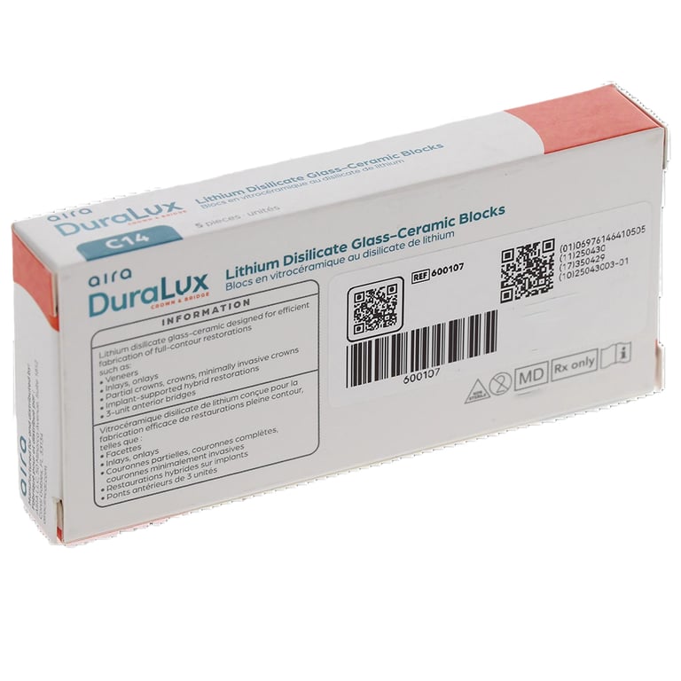 Aira DuraLux Lithium Disilicate Glass Ceramic CAD
