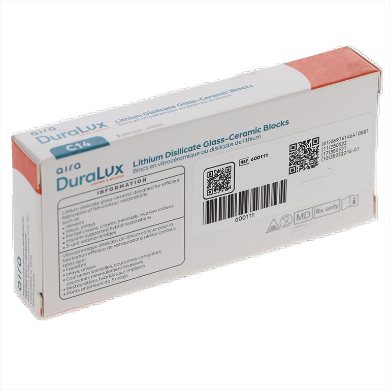 Aira DuraLux Lithium Disilicate Glass Ceramic CAD