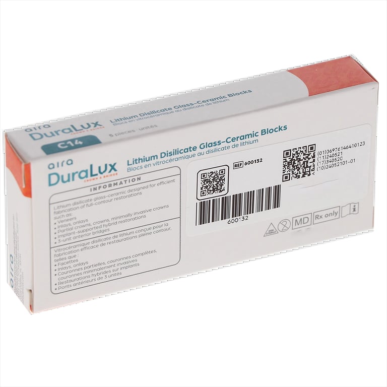 Aira DuraLux Lithium Disilicate Glass Ceramic CAD