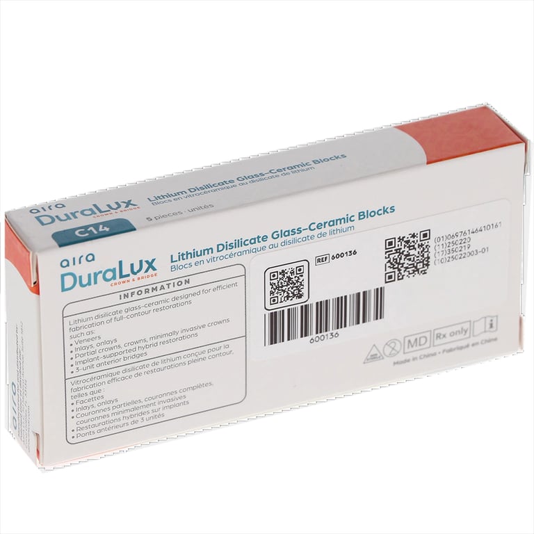 Aira DuraLux Lithium Disilicate Glass Ceramic CAD
