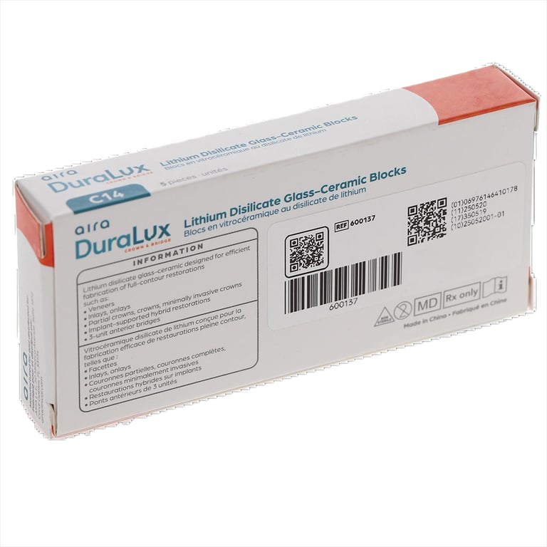 Aira DuraLux Lithium Disilicate Glass Ceramic CAD
