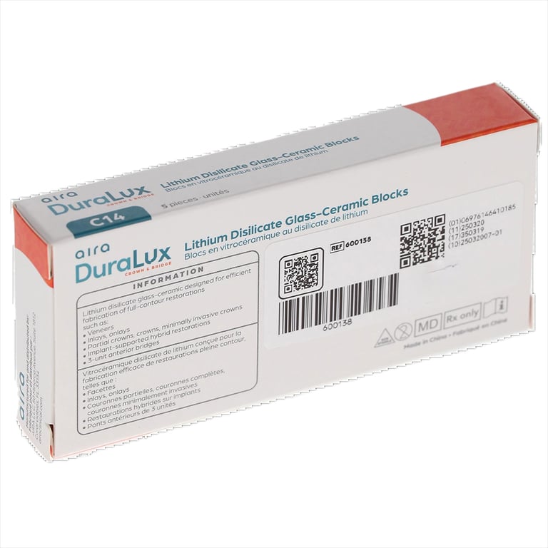 Aira DuraLux Lithium Disilicate Glass Ceramic CAD