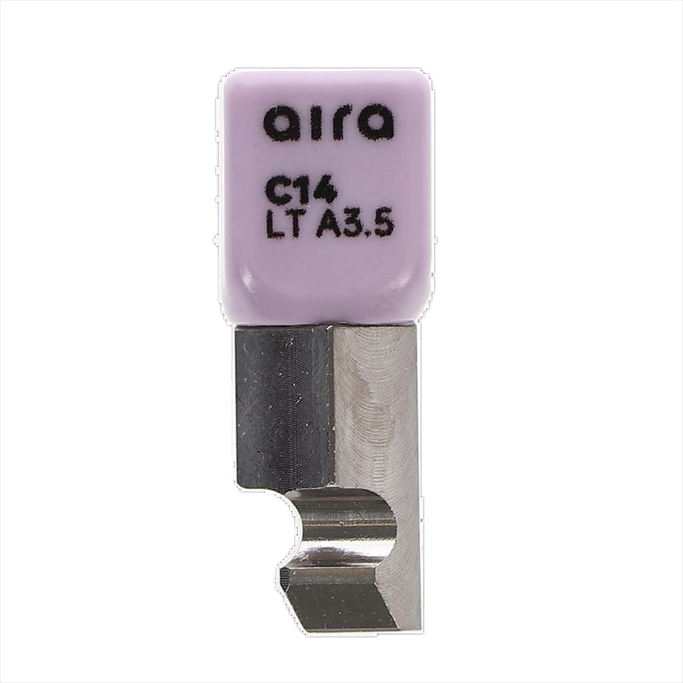 Aira DuraLux Lithium Disilicate Glass Ceramic CAD/CAM Milling Blocks, LT, Size C14, Shade A3.5