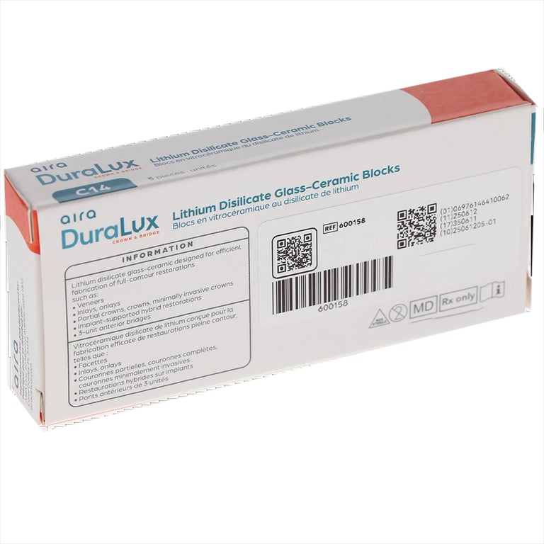 Aira DuraLux Lithium Disilicate Glass Ceramic CAD