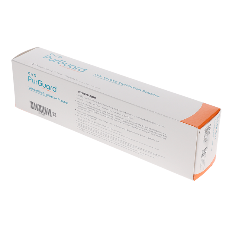 Aira 2.75" x 10" Paper/Blue Film Self-Sealing Ste