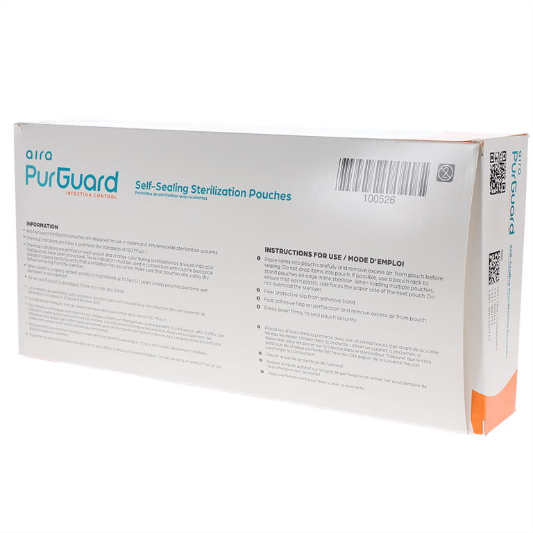 Aira 5.25" x 10" Paper/Blue Film Self-Sealing Ste
