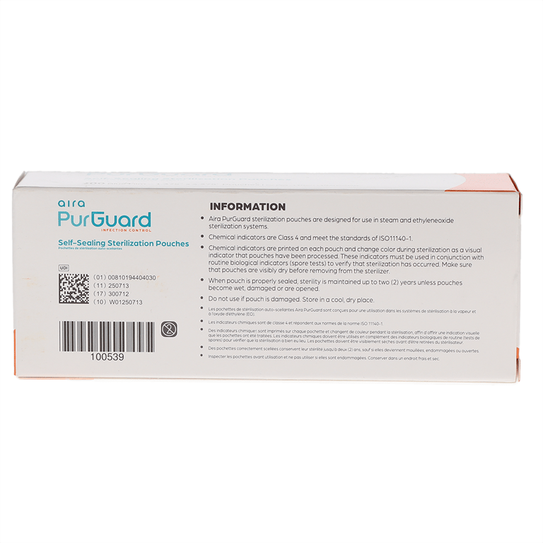 Aira 1.375" x 4.375" Paper/Blue Film Self-Sealing