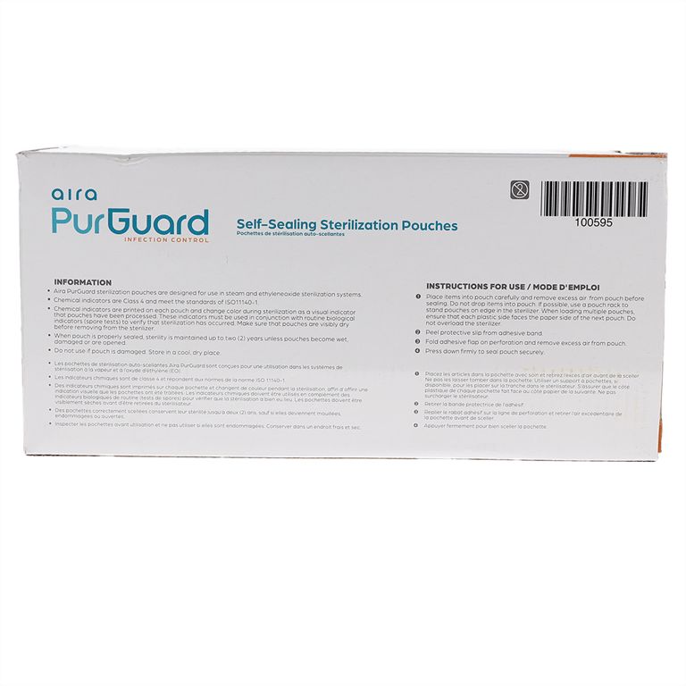 Aira 5.25" x 10" Paper/Blue Film Self-Sealing Ste