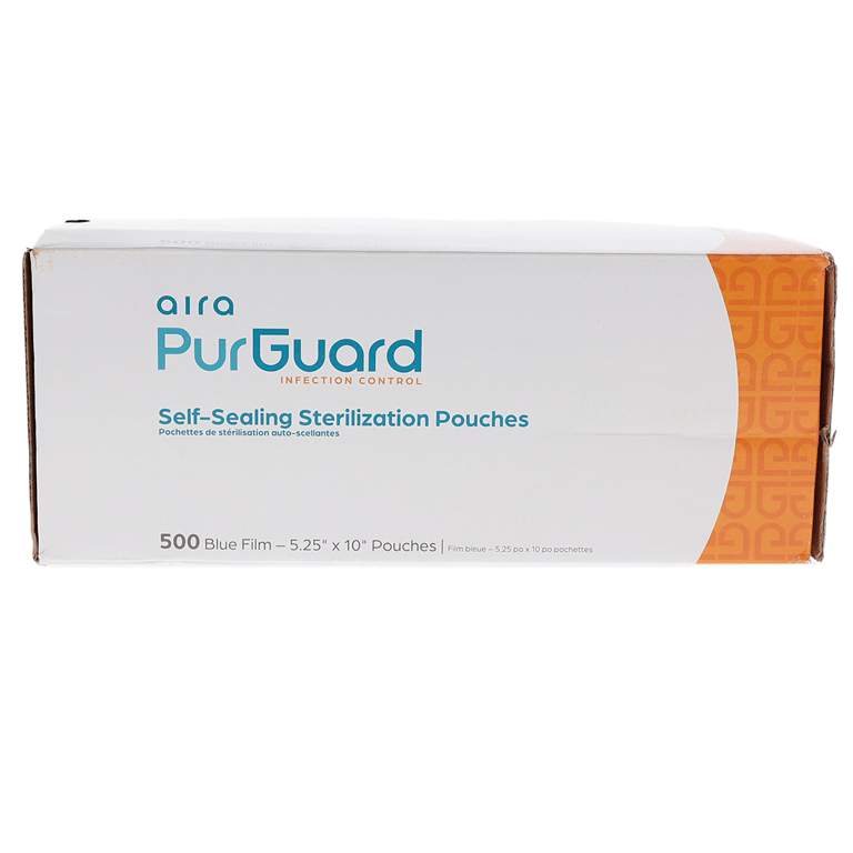 Aira 5.25" x 10" Paper/Blue Film Self-Sealing Ste