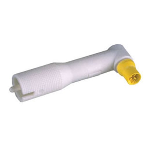 AllPro Prophy Angle with Firm, Yellow, Square Ribbed & Webbed Non-latex Prophy Cup, box of 100