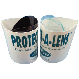 Protect-A-Lens Variety Pack, Clear and Smoke Disposable Patient Protective Eyewear. One size fits