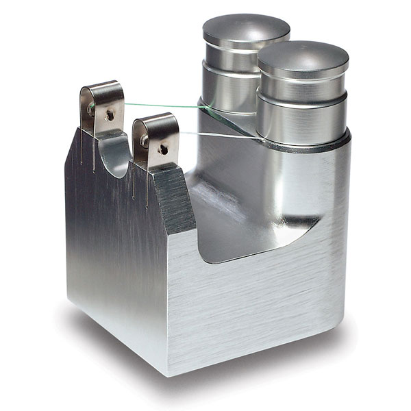 SafeDispense Dual Floss Dispenser that provides an easy single-handed dispensing of dental floss