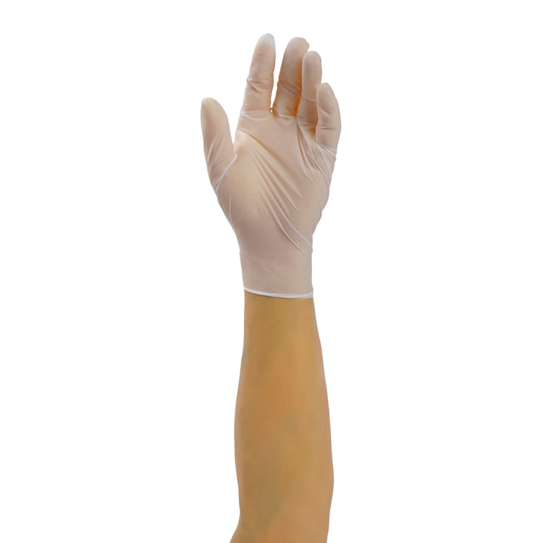 Edge Nitrile Gloves, White, Powder-Free, Non-Ster