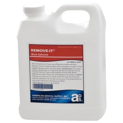 Remove-It Wax Solvent - 1 Gallon. Smoothly dissolves wax in denture molds, removes oils and die