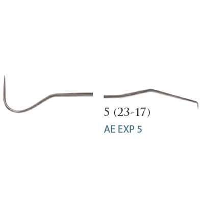 American Eagle #5 (#17/23) Double End Explorer with 7/32" - 5.6mm Stainless Steel Standard Handle