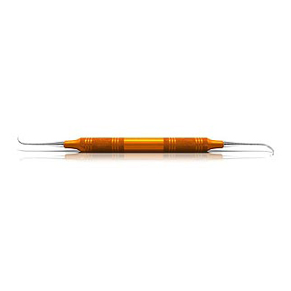 American Eagle #128 Nebraska Scaler DE with 3/8" EagleLite Resin Orange Handle. Anterior