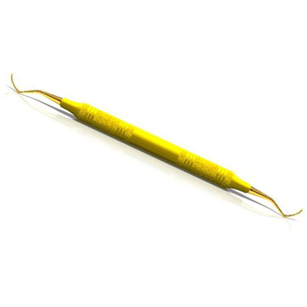 American Eagle #13/14S McCall Curette XP with 3/8" EagleLite Resin Yellow Handle. Deisgned