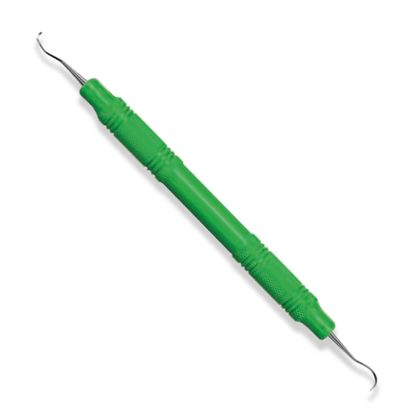 American Eagle #4/U5 Jacquette Scaler with 3/8" EagleLite Resin Green Handle. Anterior