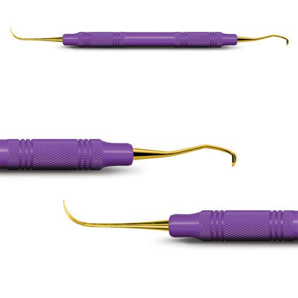 American Eagle N128 / J3 Anterior XP Scaler with 3/8" EagleLite Resin Handle, Purple