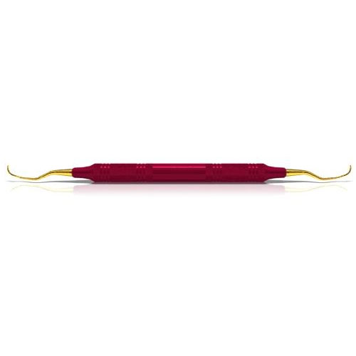 American Eagle #1/2 Langer Curette with 3/8" EagleLite Resin Red Handle. Posterior Mesial/Distal