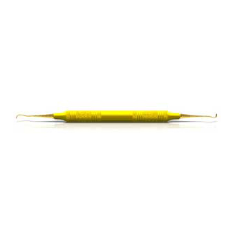 American Eagle #204SD XP Scaler DE with 3/8" EagleLite Resin Yellow Handle. Posterior Distal