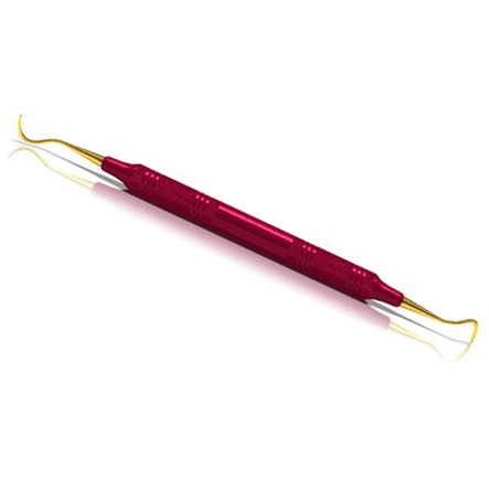 American Eagle Claw XP Sickle Scaler with 3/8" EagleLite Resin Handle, Red. Posterior Claw