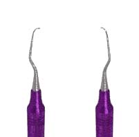 American Eagle #1/2 Gracey +3 Access Curette with 3/8" EagleLite Resin Purple Handle. Anterior
