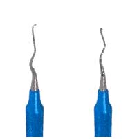American Eagle #13/14 Gracey +3 Deep Pocket Curette with 3/8" EagleLite Resin Blue Handle