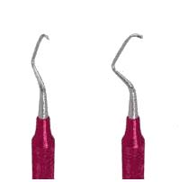 American Eagle #9/10 Gracey Curette with 3/8" EagleLite Resin Red Handle. Anterior-Premolar