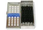 American Eagle Stainless Steel Cassette Slimline, 5 Instruments, Double-Hinge Design, size 7-1/8"