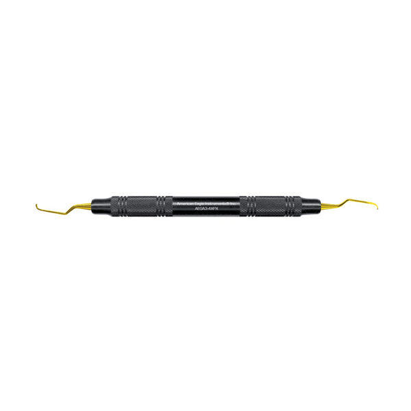American Eagle Gracey +3 Access 3-4 XP with 3/8" Black Handle, Single Instrument. Terminal shank