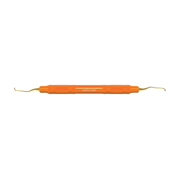 American Eagle Gracey +3 Deep Pocket 15-16 XP, 3/8" Orange Handle, Single Instrument. Elongated