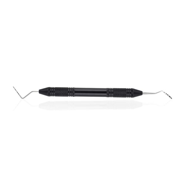 American Eagle Probe DE 1-2 with Black 3/8" Handle, Single Instrument. Made of specialty alloys
