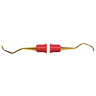 American Eagle #5/6 XP Barnhart Curette with 3/8" EagleLite Resin Red Handle. Narrow Blade, Deeper