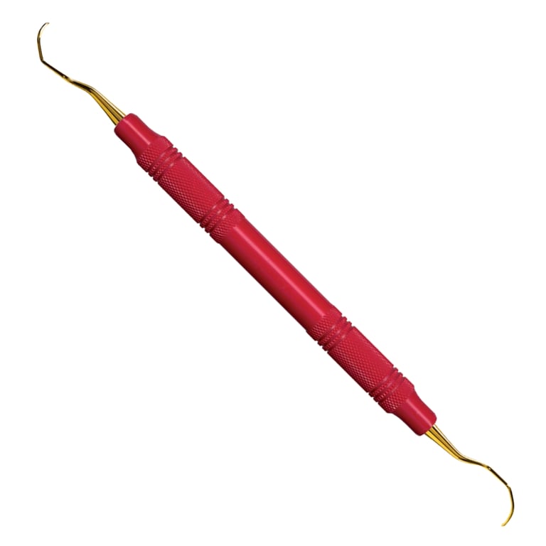 American Eagle Langer 3-4 Curette XP 3/8'' - 9.5mm EagleLite Stainless Steel Red. Designed