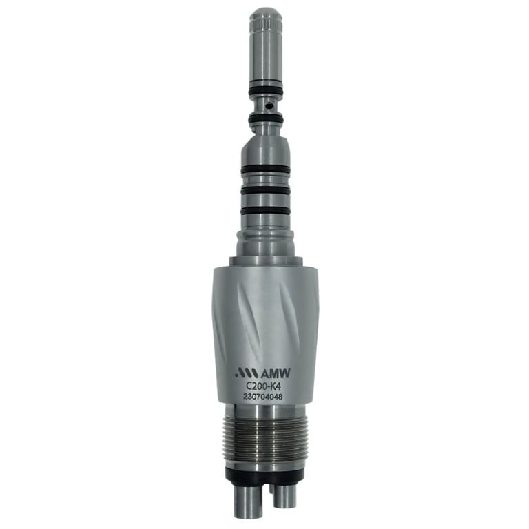 AirLED C200-K4 4-Hole Titanium LUX Led Coupler, 1/Pk. 4-hole KaVo-style coupler; self-contained