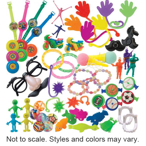 House Brand 200 Deluxe Toys refill package. Assorted fun, durable small toys that kids love! We