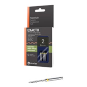 Exacto Translucent posts trial kit #2. 5 posts & 1 bur. High light transmission & double taper
