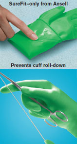 Gammex Non-Latex-PI Moisturizing Polyisoprene Surgical Gloves: size 6-1/2, Sterile, Powder-Free