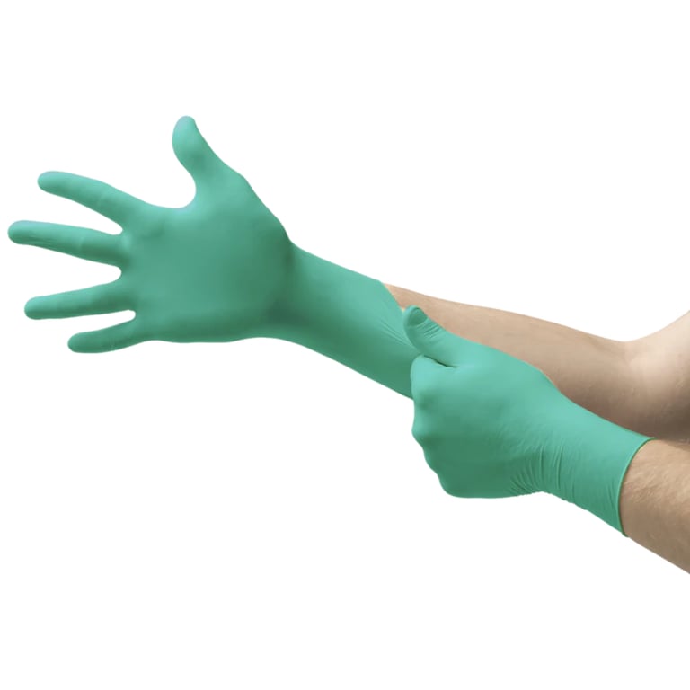 Microflex Neogard Touch Neoprene Powder Free Exam Gloves, Small, Green, 200/Bx. Features tactile