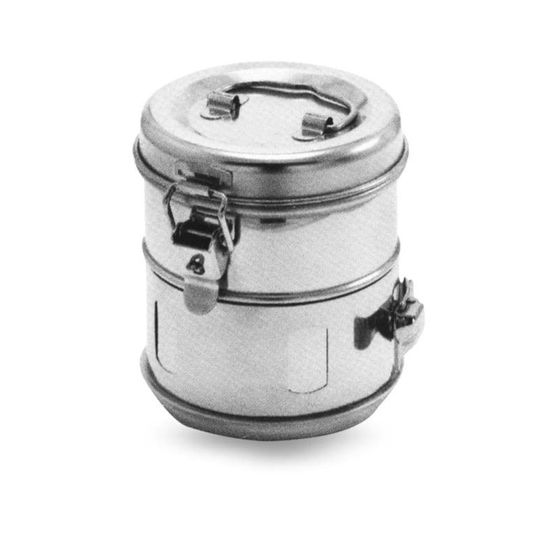 AR Instrumed Stainless Steel Sterilization Drum, 16 x 16cm, 1/Pk. Features durability