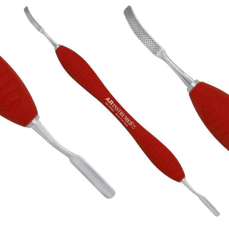 AR Instrumed 6mm Miller Stainless Steel Bone File, Double-Ended, Serrated, 1/Pk (103-448PS)
