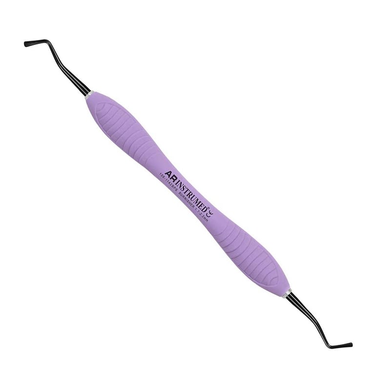 AR Instrumed Stainless Steel Ball End Amalgam Burnisher, 1.7-2.2mm, AR Premium Purple Handle