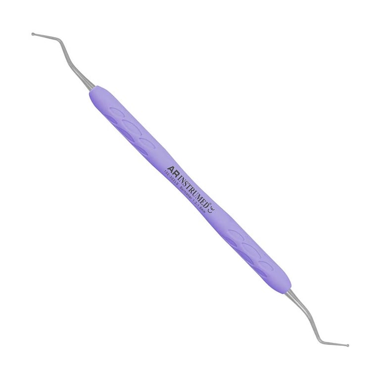 AR Instrumed Stainless Steel Ball End Burnisher, 1.2-1.6mm, AR Light Purple Handle (102-302LS)