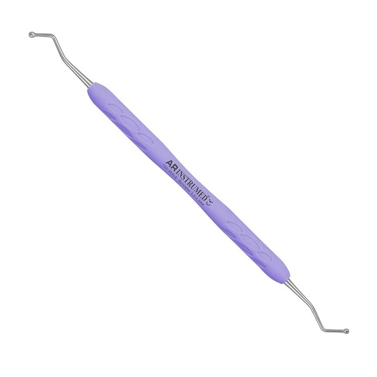 AR Instrumed Stainless Steel Ball End Burnisher, 2.0-2.5mm, AR Light Purple Handle, 1/Pk. Features
